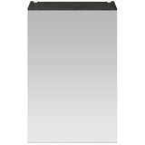 Nuie Fusion 1 Door Wall Hung Mirrored Cabinet W450mm Charcoal Black OFF616