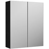 Nuie Arno 2 Door Wall Hung Mirrored Cabinet W600mm Charcoal Black OFF617N