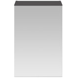 Nuie Fusion 1 Door Wall Hung Mirrored Cabinet W450mm Gloss Grey OFF916