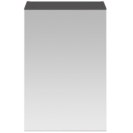 Nuie Fusion 1 Door Wall Hung Mirrored Cabinet W450mm Gloss Grey OFF916
