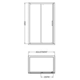 Pacific Sliding Shower Door LD