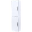 Nuie Parade 2 Door Wall Hung Tall Storage Unit W350mm Gloss White PMP163