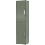 Nuie Parade 2 Door Wall Hung Tall Storage Unit W350mm Satin Green PMP863