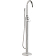 Hudson Reed Tec Lever Thermostatic Freestanding Bath Shower Mixer Tap with Shower Kit Chrome PN322
