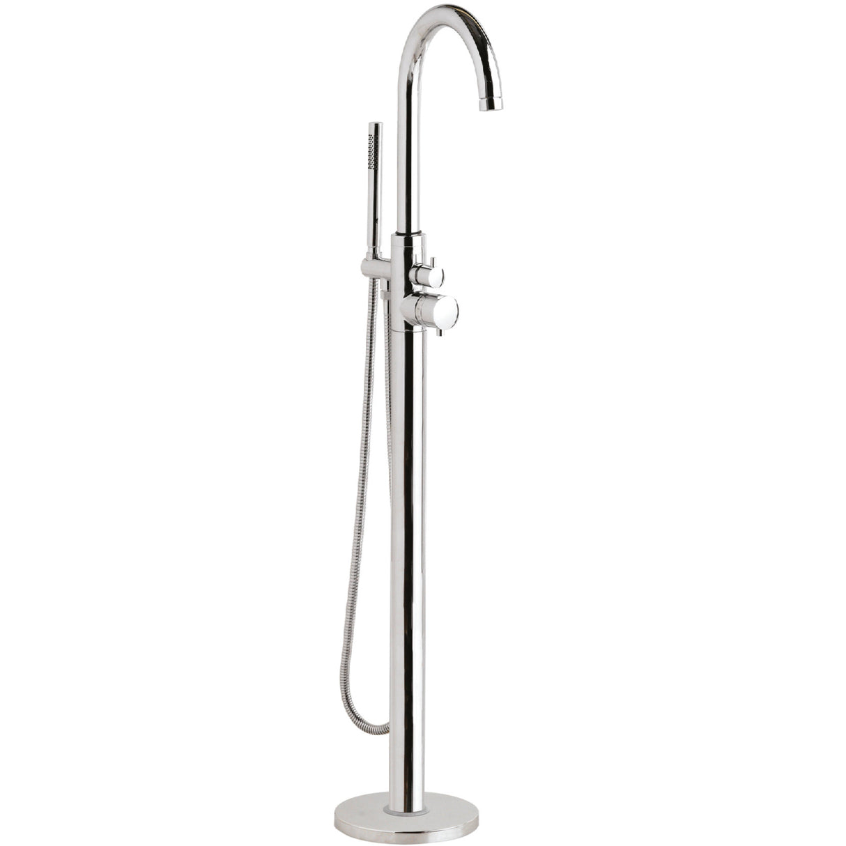 Hudson Reed Tec Lever Thermostatic Freestanding Bath Shower Mixer Tap with Shower Kit Chrome PN322