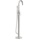 Hudson Reed Tec Lever Thermostatic Freestanding Bath Shower Mixer Tap with Shower Kit Chrome PN322