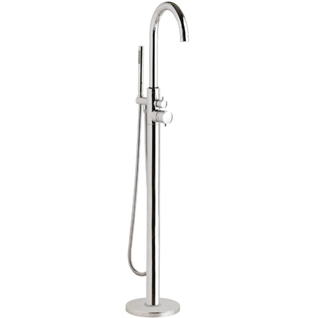 Hudson Reed Tec Lever Thermostatic Freestanding Bath Shower Mixer Tap with Shower Kit Chrome PN322