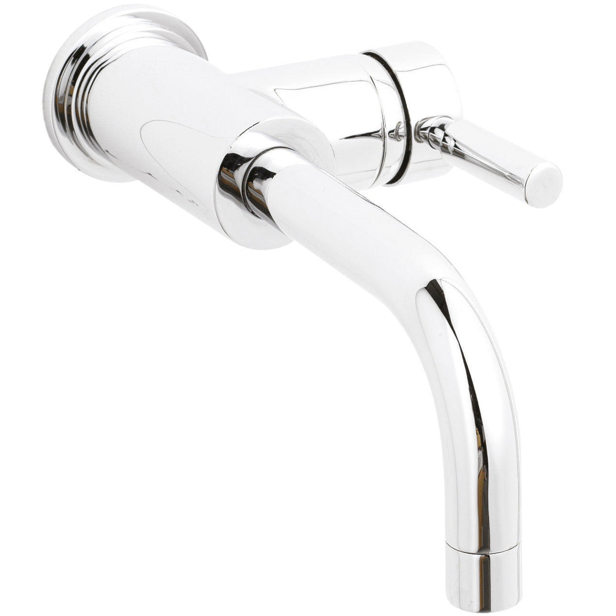 Hudson Reed Tec Lever Wall Mounted Side Action Basin Mixer Tap Chrome PN381