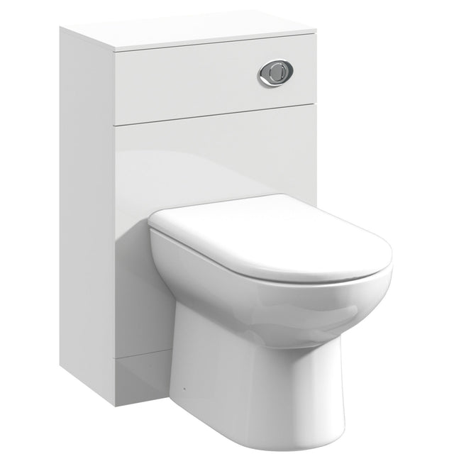 Nuie Mayford WC Unit W500 x D330mm Gloss White PRC142