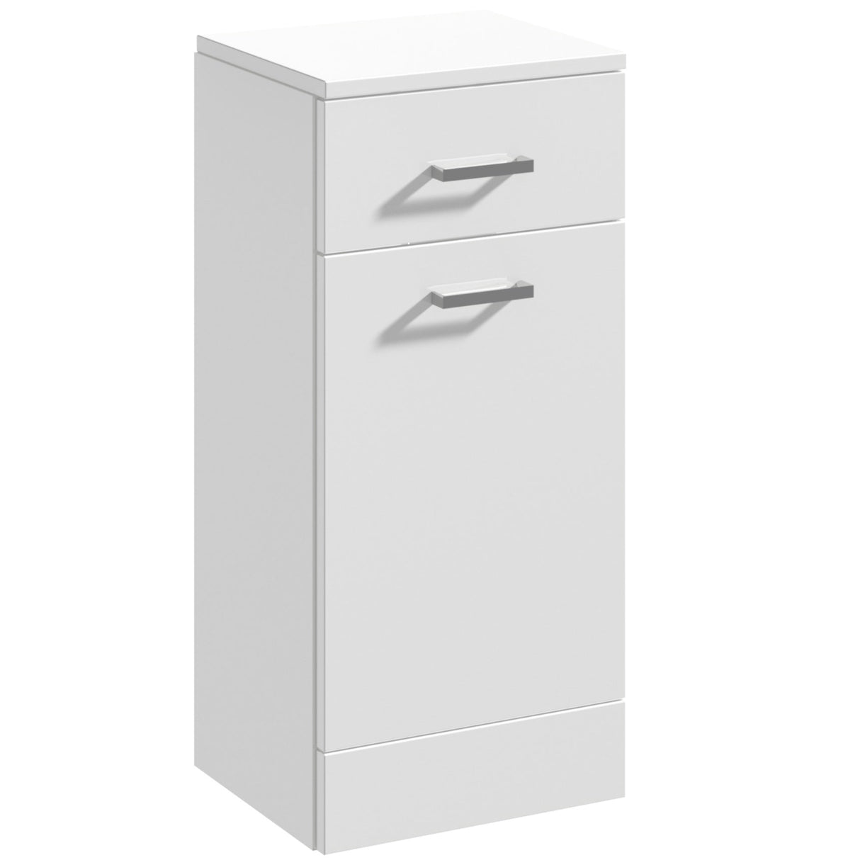 Nuie Mayford Floor Mounted Laundry Basket W350 x D330mm Gloss White PRC154