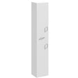 Nuie Mayford 2 Door Floor Mounted Tallboy Storage Unit W350 x D300mm Gloss White PRC163