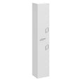 Nuie Mayford 2 Door Floor Mounted Tallboy Storage Unit W350 x D330mm Gloss White PRC164