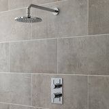 Nuie Round 1 Outlet Thermostatic Concealed Shower Valve Chrome QUEV51 LS1