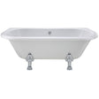 Old London Kenton Double Ended Freestanding Back To Wall Bath L1700 x W745mm - Pride Leg Set RE1701C2 CO1