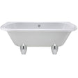 Old London Kenton Double Ended Freestanding Back To Wall Bath L1700 x W745mm - Deacon Leg Set RE1701M1 CO1