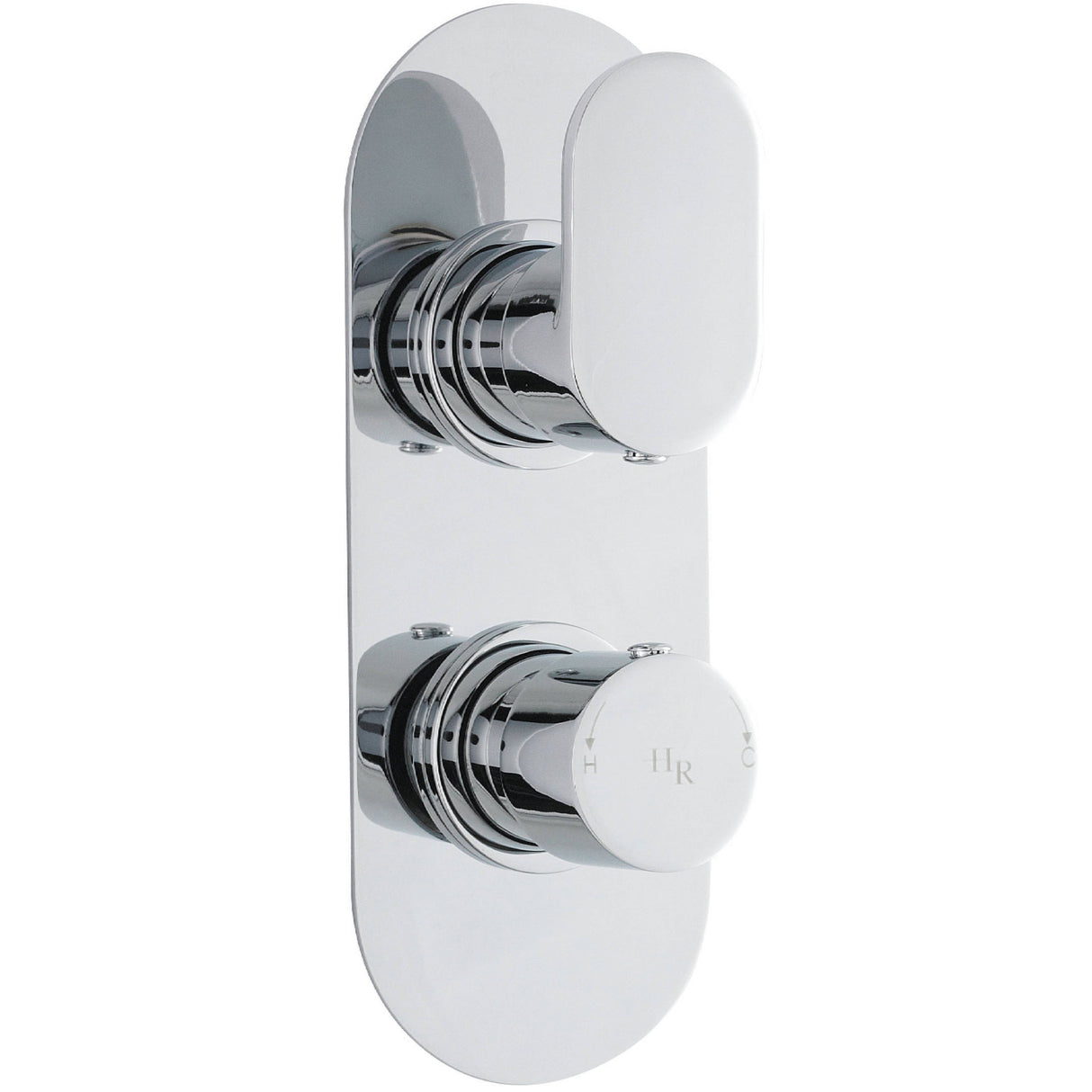 Hudson Reed Reign Round 2 Outlet Thermostatic Concealed Shower Valve With Diverter Chrome REI3407