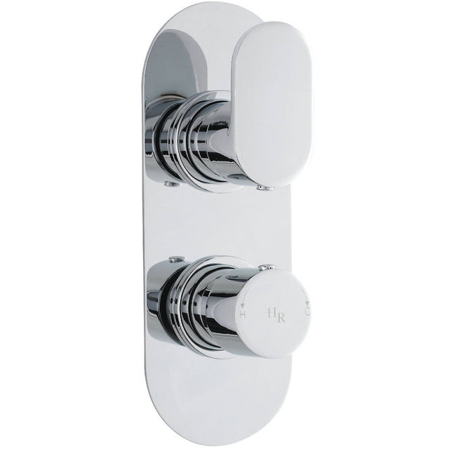 Hudson Reed Reign Round 2 Outlet Thermostatic Concealed Shower Valve With Diverter Chrome REI3407