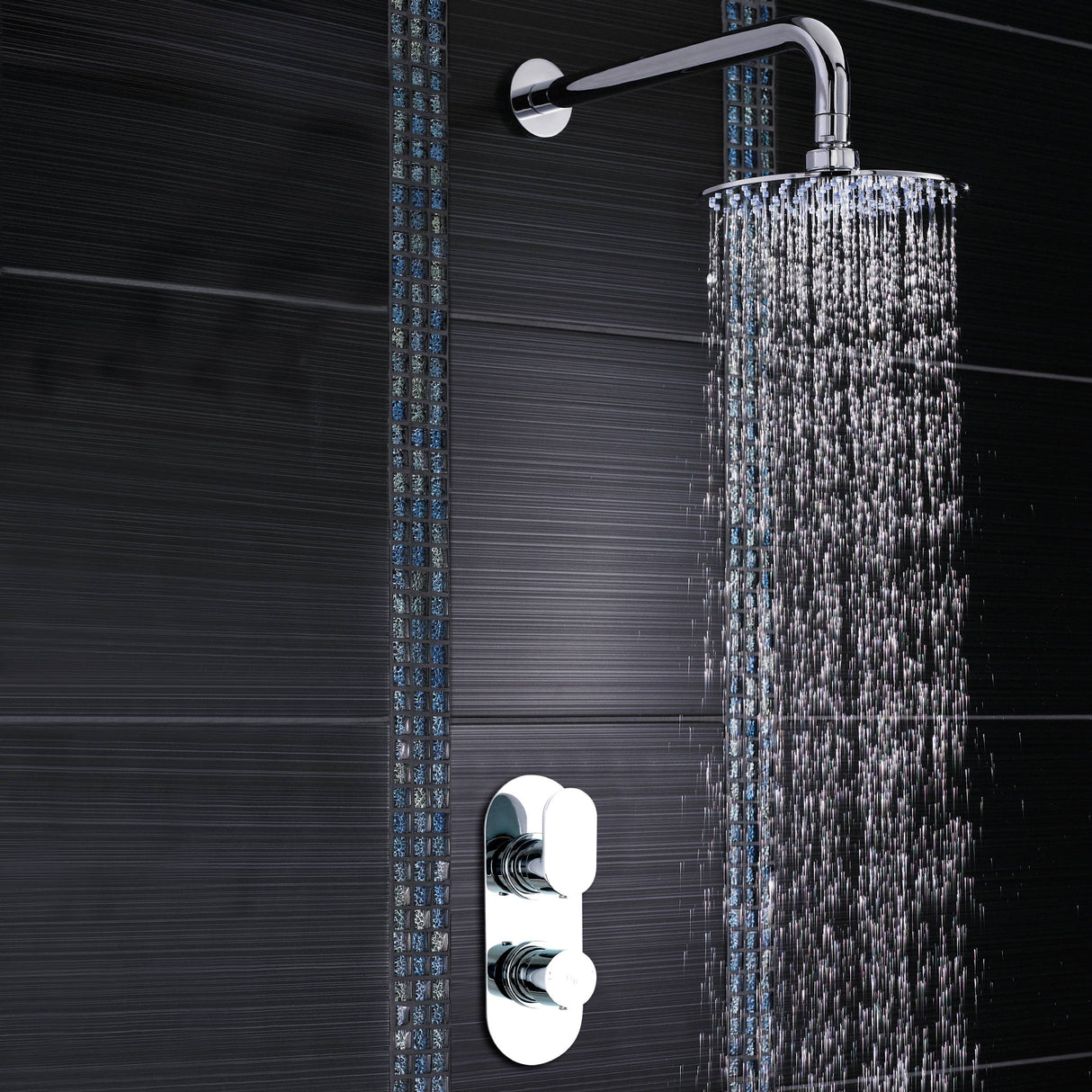 Hudson Reed Reign Round 1 Outlet Thermostatic Concealed Shower Valve Chrome REI3410 LS