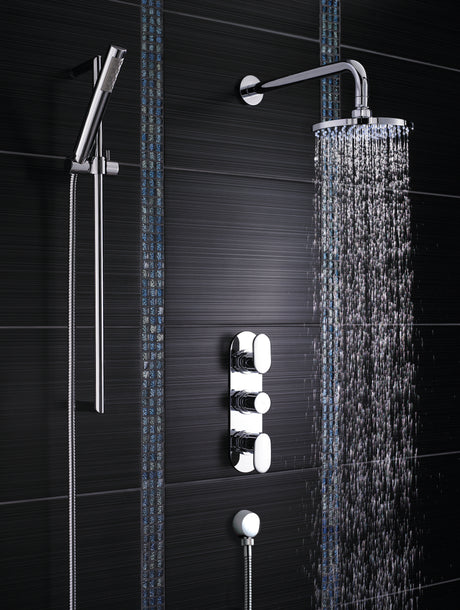 Hudson Reed Reign Round 2 Outlet Thermostatic Concealed Shower Valve Chrome REI3411 LS