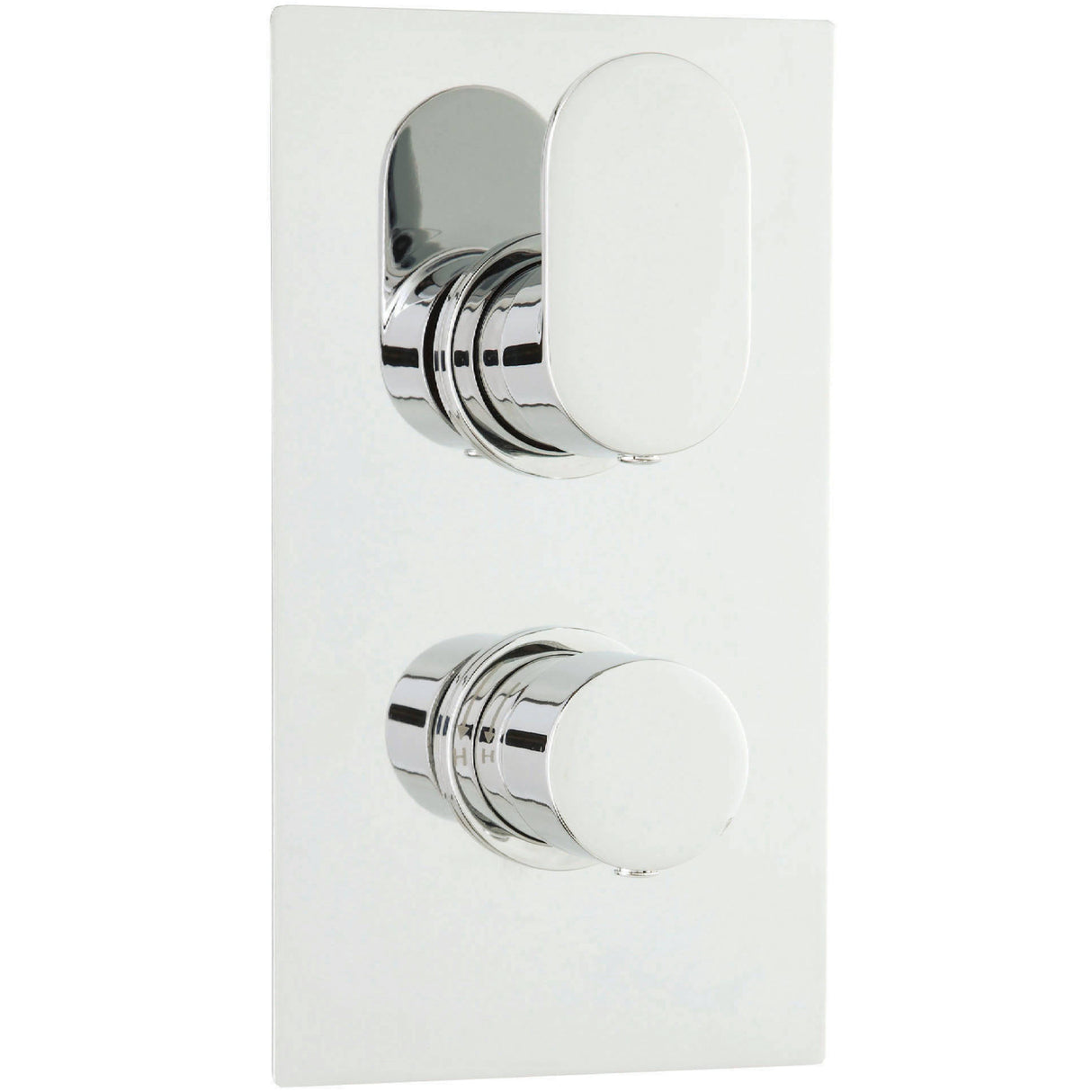 Hudson Reed Reign Twin 2 Outlet Thermostatic Concealed Shower Valve With Diverter Chrome REI3607