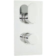 Hudson Reed Reign Twin 1 Outlet Thermostatic Concealed Shower Valve Chrome REI3610