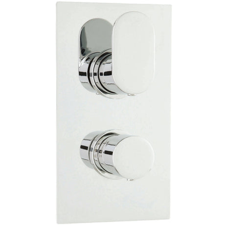 Hudson Reed Reign Twin 1 Outlet Thermostatic Concealed Shower Valve Chrome REI3610