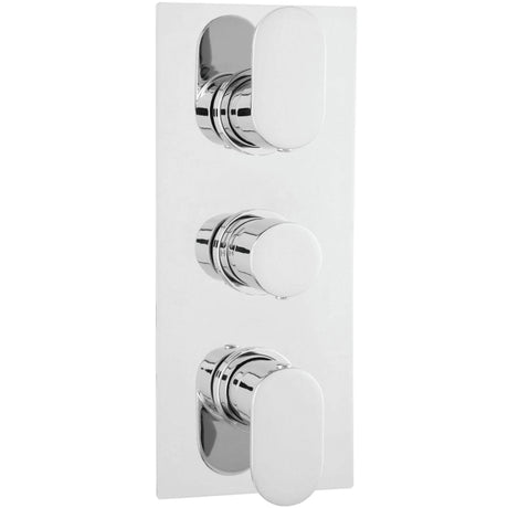 Hudson Reed Reign Triple 3 Outlet Thermostatic Concealed Shower Valve With Diverter Chrome REI3617
