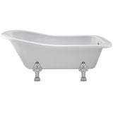 Old London Brockley Single Ended Freestanding Slipper Bath - Pride Leg Set RL1490C2 CO1