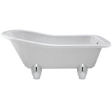 Old London Brockley Single Ended Freestanding Slipper Bath - Deacon Leg Set RL1490M1 CO1