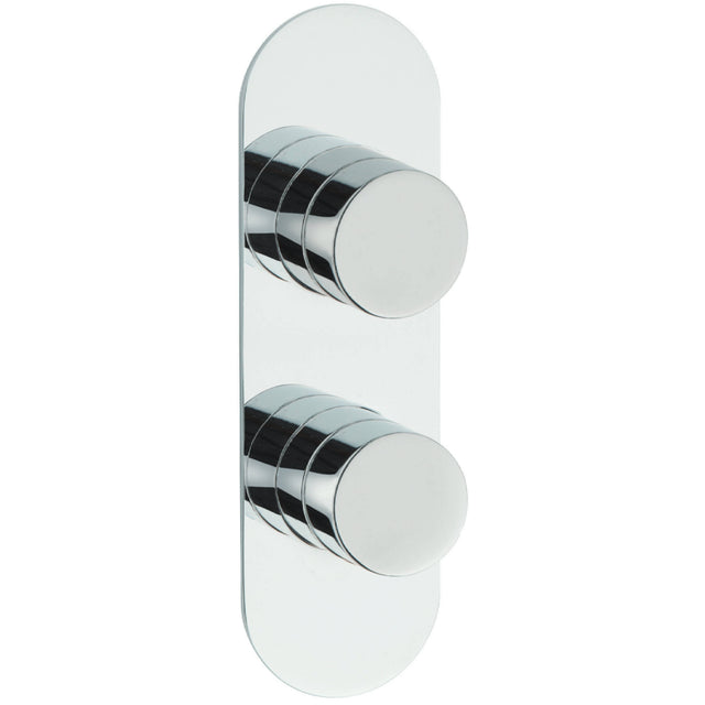 Hudson Reed Indus 2 Outlet Thermostatic Concealed Shower Valve With Diverter Chrome RND3207