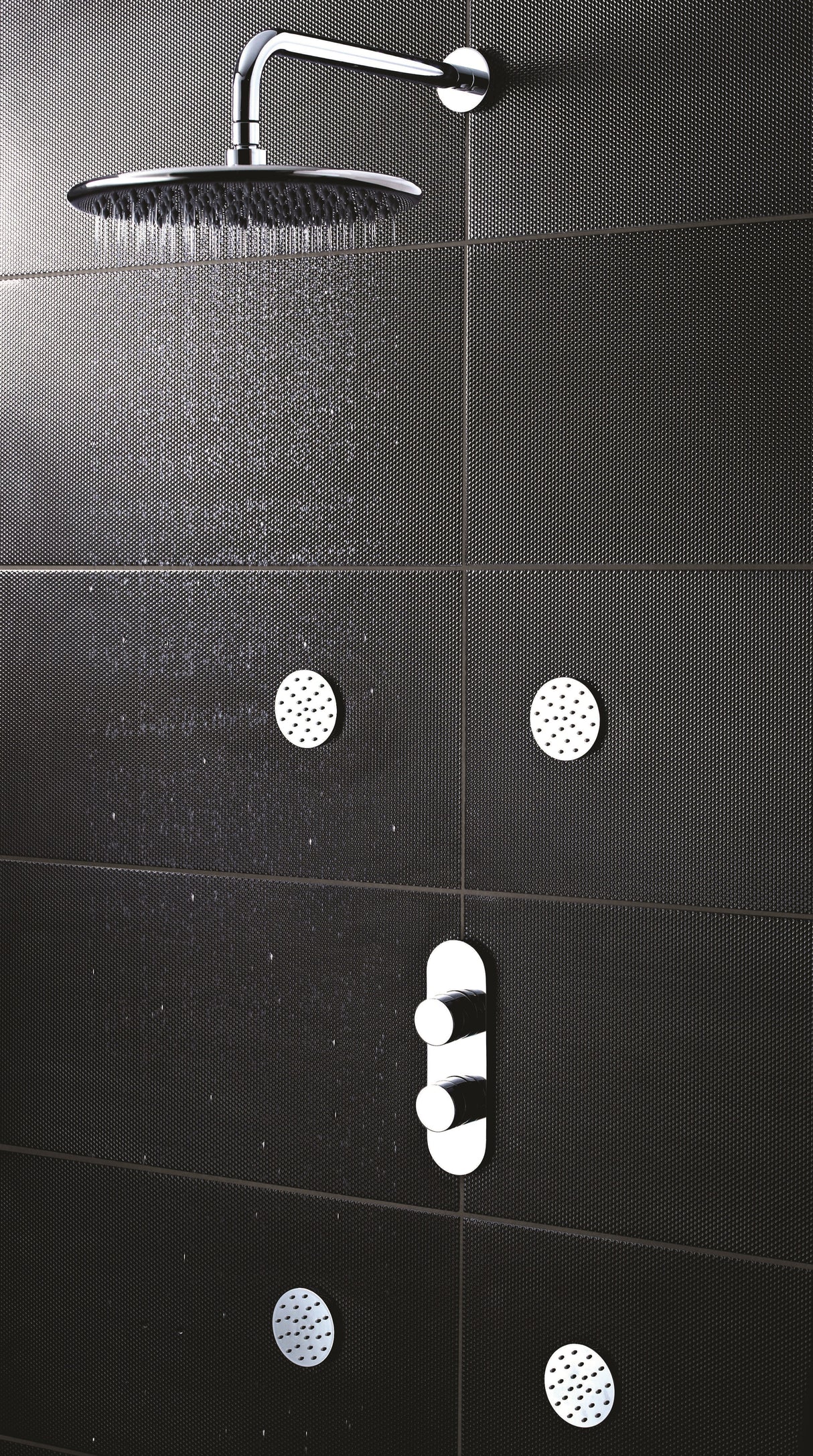 Hudson Reed Indus 2 Outlet Thermostatic Concealed Shower Valve With Diverter Chrome RND3207 LS