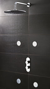 Hudson Reed Indus 2 Outlet Thermostatic Concealed Shower Valve With Diverter Chrome RND3207 LS