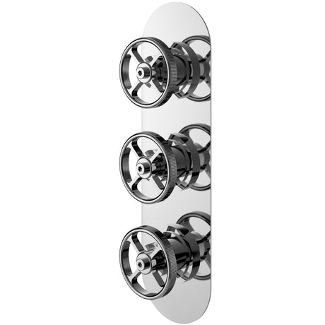 Hudson Reed Revolution 2 Outlet Thermostatic Concealed Shower Valve Chrome SIWTR02