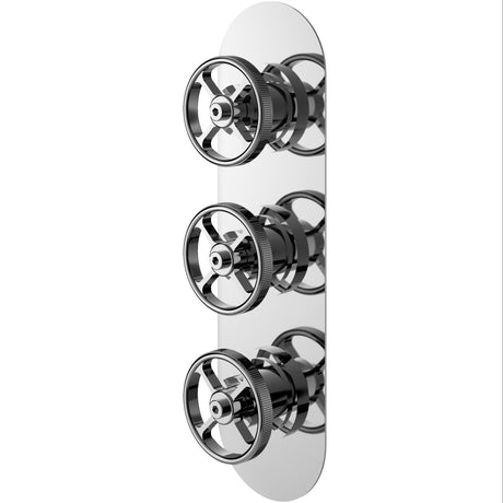 Hudson Reed Revolution 3 Outlet Thermostatic Concealed Shower Valve With Diverter Chrome SIWTR03