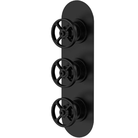 Hudson Reed Revolution 2 Outlet Thermostatic Concealed Shower Valve Matt Black SIWTR402
