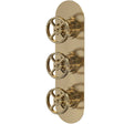 Hudson Reed Revolution 2 Outlet Thermostatic Concealed Shower Valve Brushed Brass SIWTR802