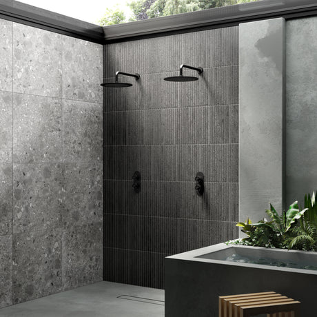 Hudson Reed Revolution 1 Outlet Thermostatic Concealed Shower Valve Matt Black SIWTW401 LS