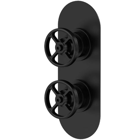 Hudson Reed Revolution 2 Outlet Thermostatic Concealed Shower Valve With Diverter Matt Black SIWTW402
