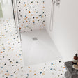 Nuie Slimline Rectangular Shower Tray White Slate