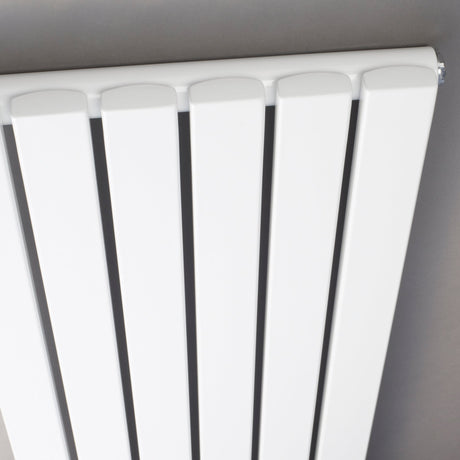 Nuie Sloane Designer Vertical Single Panel Radiator H1500 x W354mm Satin White HLW41 LS2