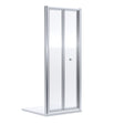 Nuie Rene Bi-fold Shower Door Chrome - 4mm Glass SMBD76-E6
