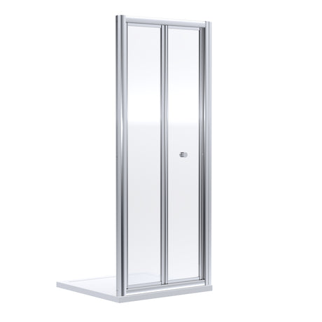 Nuie Rene Bi-fold Shower Door Chrome - 4mm Glass SMBD76-E6