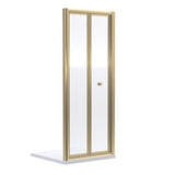 Nuie Rene Bi-fold Shower Door Brushed Brass - 4mm Glass SMBD7BB-E6