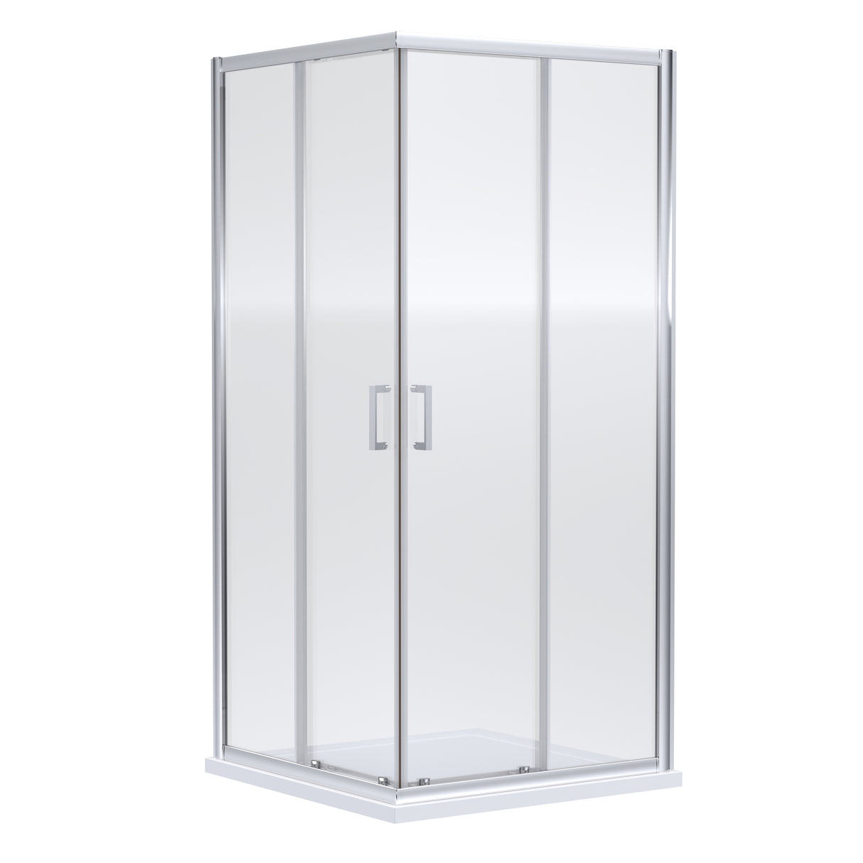 Nuie Rene Corner Entry Shower Enclosure Chrome - 6mm Glass SMCE80-E6