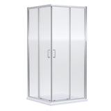 Nuie Rene Corner Entry Shower Enclosure Chrome - 6mm Glass SMCE80-E6