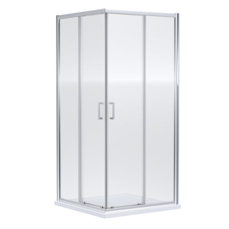 Nuie Rene Corner Entry Shower Enclosure Chrome - 6mm Glass SMCE90-E6