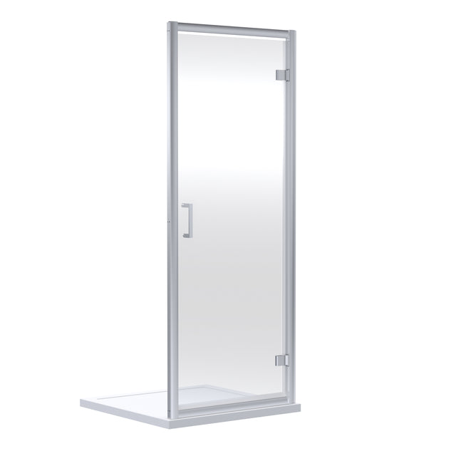 Nuie Rene Hinged Shower Door Chrome - 6mm Glass SMHD70-E6