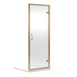 Nuie Rene Hinged Shower Door Brushed Brass - 6mm Glass SMHD70BB-E6