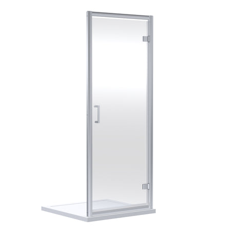 Nuie Rene Hinged Shower Door Chrome - 6mm Glass SMHD76-E6