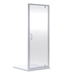 Nuie Rene Pivot Shower Door Chrome - 6mm Glass SMPD76-E6